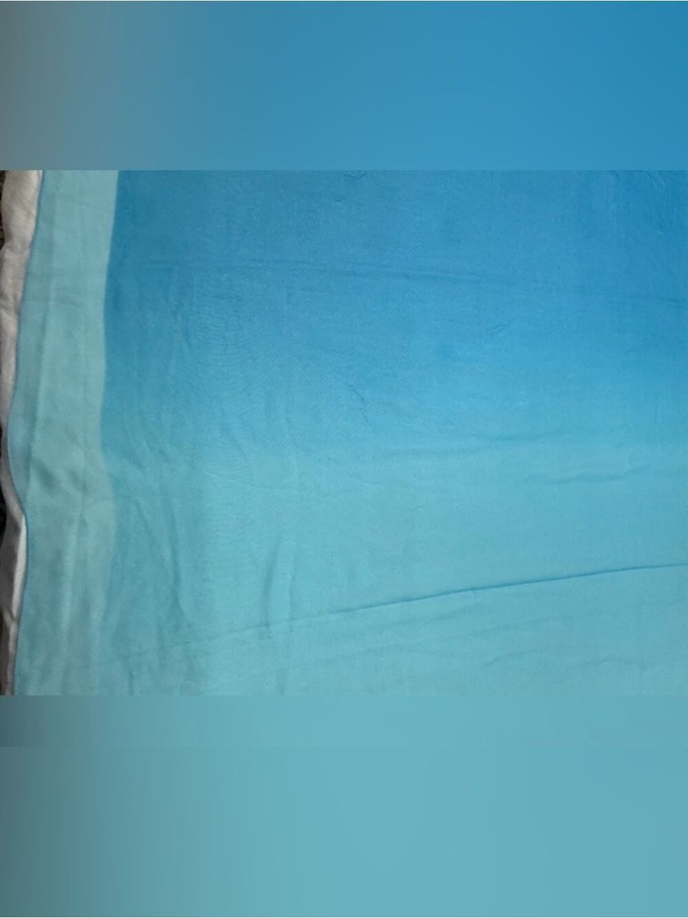 St Topaz Italy Sheer Scarf 64" Ombré Blues Lightweight Wrap Coastal